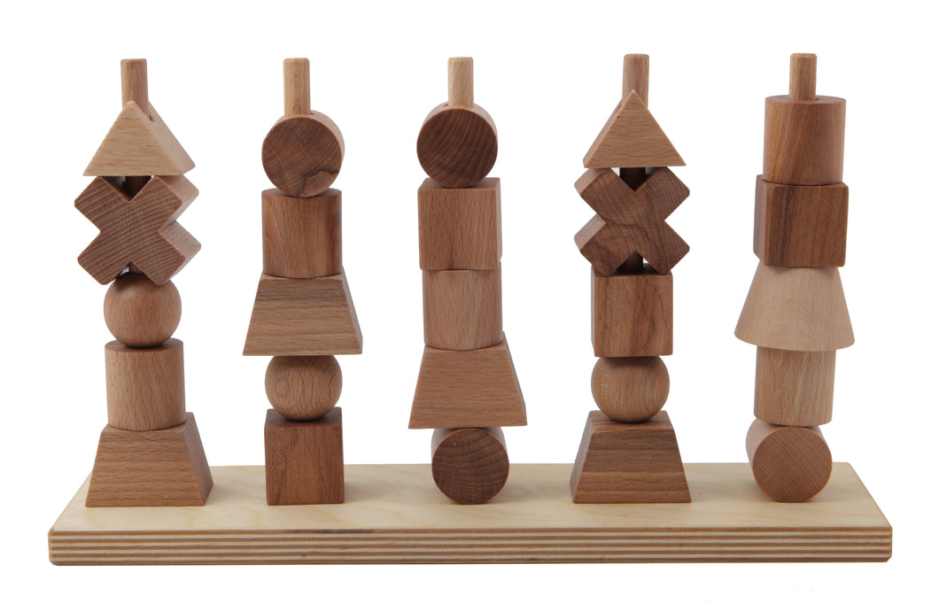 Jouet à empiler en bois naturel XL