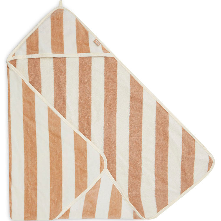 Cape de bain - Rayé Biscuit