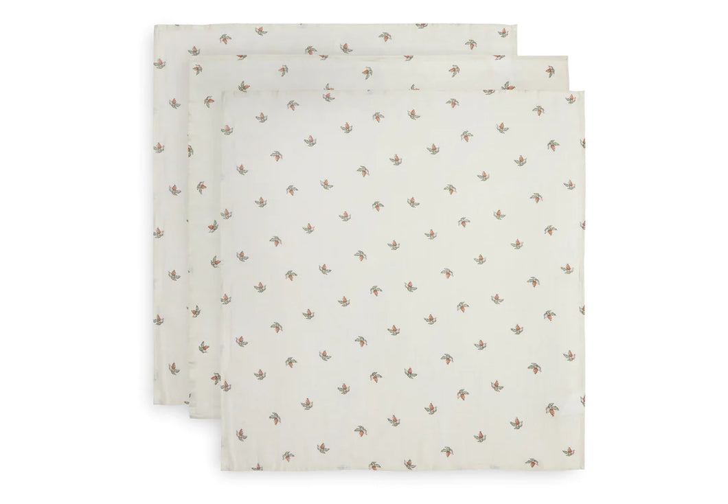Lot de 3 langes en gaze de coton - Rosehip