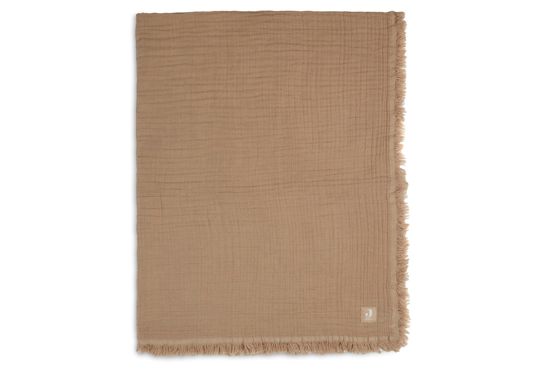 Couverture en gaze de coton - Biscuit