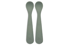 Charger l&#39;image dans la galerie, Lot de 2 cuillères en silicone - Ash Green
