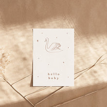 Charger l&#39;image dans la galerie, Carte Hello Baby Cygne
