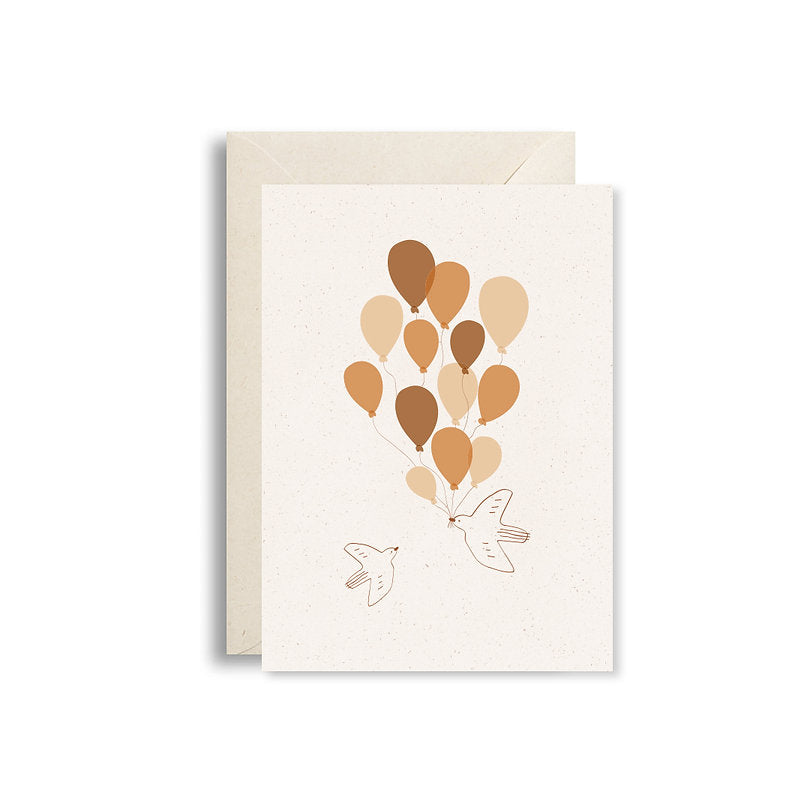 Carte Oiseaux & Ballons