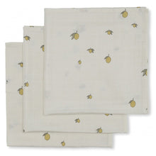 Charger l&#39;image dans la galerie, Lot de 3 Langes en Coton Bio Lemon
