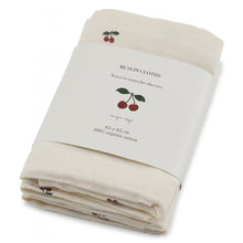Charger l&#39;image dans la galerie, Lot de 3 Langes en Coton Bio Cherry
