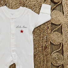 Charger l&#39;image dans la galerie, Pyjama Bébé Blanc - Motif Etoile
