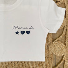 Charger l&#39;image dans la galerie, Tee-Shirt &quot; Mamie de &quot; Femme Blanc Modèle 1
