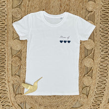 Charger l&#39;image dans la galerie, Tee-Shirt &quot; Maman de / Mum of &quot; Femme Blanc Modèle 2
