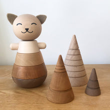 Charger l&#39;image dans la galerie, Jouet en bois Empilable - Chat

