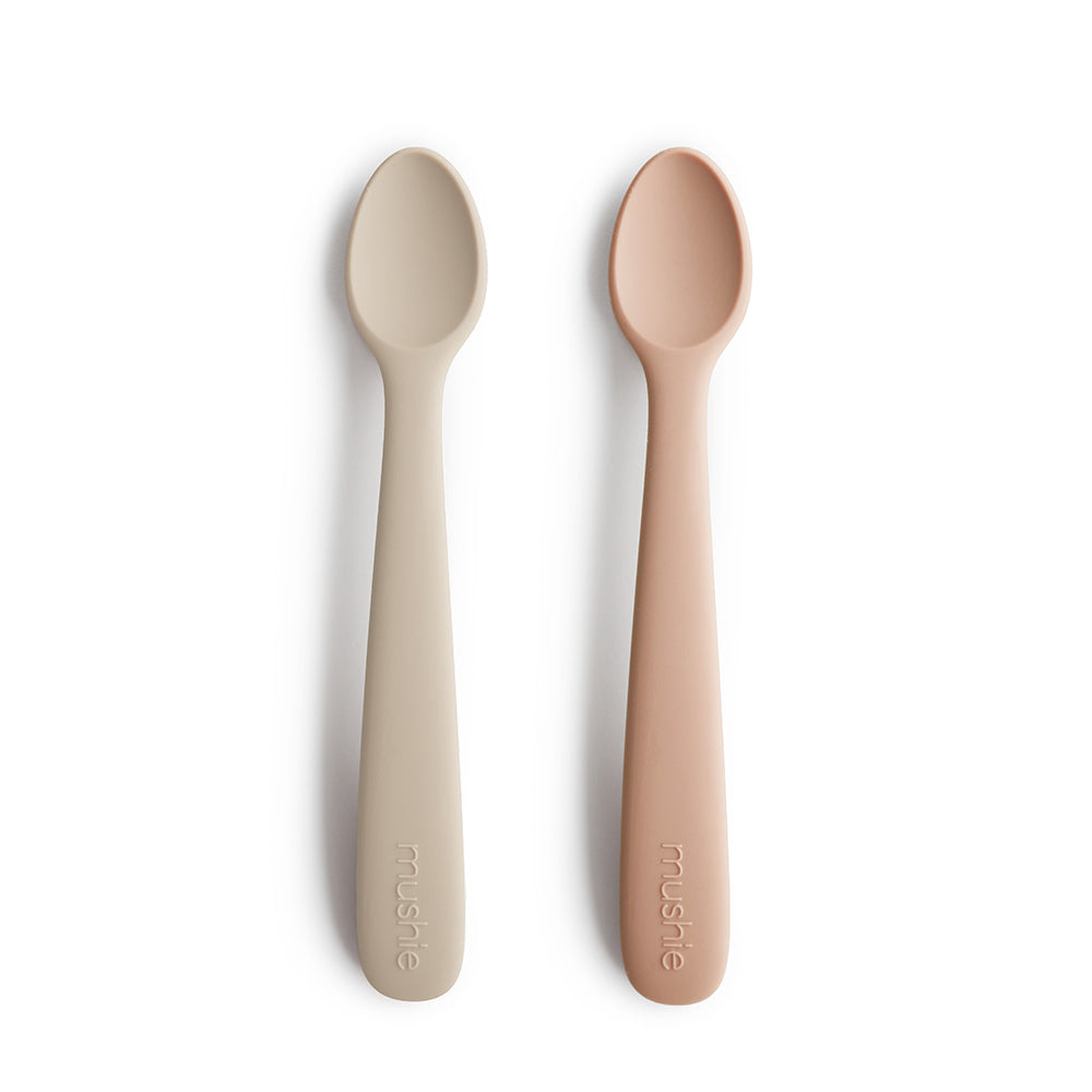 Lot de cuillères bébé en silicone - Blush / Shifting Sand