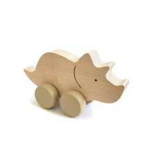 Charger l&#39;image dans la galerie, Dinosaure en Bois - Tricératops
