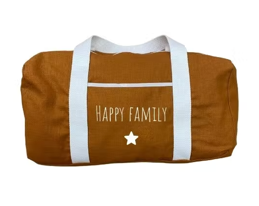 Sac Polochon Happy Family - Terracotta