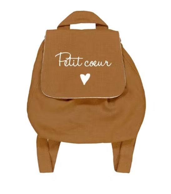 Sac à dos Petit Coeur - Terracotta