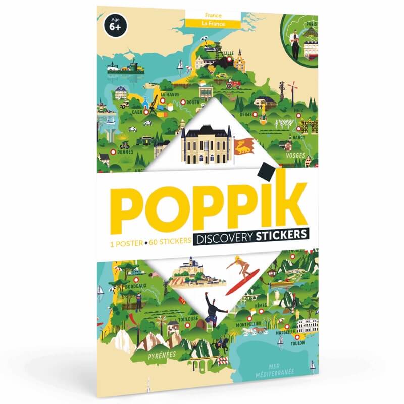Poster Stickers - Carte de France (+6 ans)