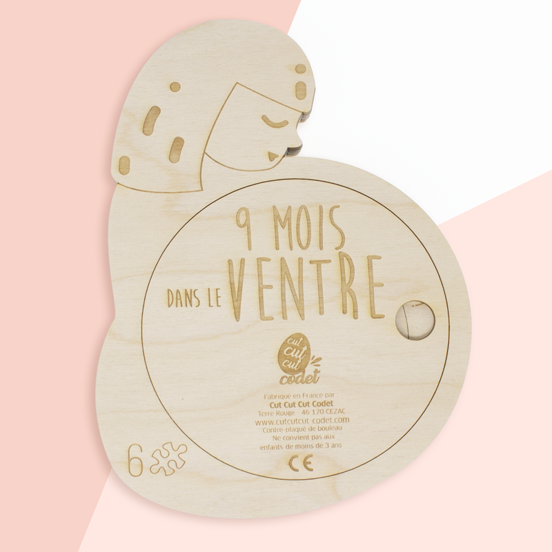 Puzzle Encastrable - 9 mois dans ton ventre