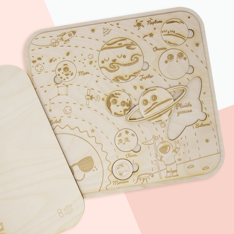 Puzzle Encastrable - Système Solaire